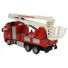 Fire Truck: Lendkerekes darus tűzoltóautó fénnyel és hanggal 20cm