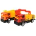 Heavy Duty: Építőipari játék szett lendkerekes autókkal és kiegészítőkkel