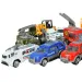 Car Model: Közszolgálati 16db-os mentő, tűzoltó, katonai és munkagép járműszett