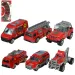 Fire Rescue: Tűzoltósági 6db-os kisautó szett 1/64-es