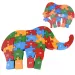 ABC - 123 elefántos fa oktató puzzle