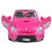 Fashion Sport Car: Rózsaszín sportautó szett fénnyel és hanggal, helikopterrel