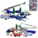 Aircraft: Reptülőtéri játékszett járművekkel, repülővel és kiegészítőkkel kétféle változatban