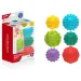 Színes készségfejlesztő puha labda 6 db-os szett