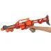 Flames Storm: Elektromos piros óriás szivacslövő fegyver fénnyel, forgótárral és tölténnyel 73cm