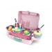 Rózsaszín 3az1-ben játékkonyha szett bőröndben