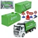 City Truck: Átalakítható lendkerekes hulladékszállító teherautó jelzőtáblákkal 19cm