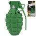 Breah: Játék kézigránát zöld színben fénnyel és hanggal 11cm