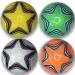 Csillag mintás műbőr focilabda többféle változatban 22cm