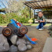 Hot Wheels Monster Trucks: Mega Tiger Shark RC távirányítós autó - Mattel