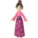 Disney hercegnők: Mini Mulan hercegnő baba fényes szoknyával - Mattel