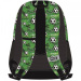 Must: Football mintás lekerekített iskolatáska hátizsák 32x18x43cm