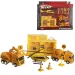 Nagy építkezés járművekkel épülettel és helikopterrel 9db-os játékszett