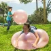 Super Wubble buboréklabda piros színben 75cm