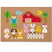 Parafatábla állatfigurákkal játékszett - Woodyland