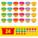 Play-Doh: Bulijáték csomag 24db gyurmával és kiegészítőkkel - Hasbro