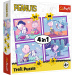 Peanuts Snoopy kutya napja 4 az 1-ben puzzle 35-48-54-70db-os - Trefl
