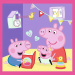 Peppa malac - 3 az 1-ben 20, 36, 50 db-os puzzle - Trefl