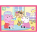 Peppa malac - 4 az 1-ben 12,15,20,24 db-os puzzle - Trefl