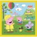 Peppa malac: Egy boldog nap 3 az 1-ben puzzle - Trefl