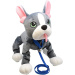 Peppy Pets: Francia bulldog plüss kutya pórázzal 28cm