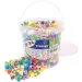 PlayBox: 9mm-es XL MAXI pasztell és neon színű vasalható gyöngyök vödörben 1400db-os csomag