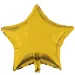 Csillag alakú fólia lufi – arany 46cm