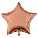 Csillag alakú fólia lufi – rose gold 46cm