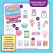 Puffy Pouches: Pufi charm design szett - édességek