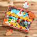 Melissa&amp;Doug Push to Pop Puzzle – Boldog tyúkok fa fejlesztő puzzle - Spin Master
