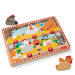 Melissa&amp;Doug Push to Pop Puzzle – Boldog tyúkok fa fejlesztő puzzle - Spin Master