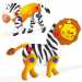 Quercetti: Tecno oroszlános és zebrás 3D Puzzle