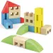 Quercetti: ToyTown Premium 22db-os fa építőjáték