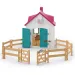 Schleich: Horse Club - Szétnyitható istálló lovakkal játékszett (42703)
