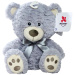 Nicotoy: Ülő plüss mackó többféle színváltozatban 25cm 1db – Simba Toys