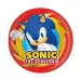 Sonic a sündisznó 8db-os papírtányér szett 20cm-es
