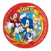 Sonic a sündisznó 8db-os papírtányér szett 23cm-es