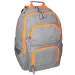 Spirit: E-Bag szürke és narancssárga lekerekített iskolatáska, hátizsák 46x34x22cm