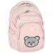 Spirit: Masha macis rózsaszín lekerekített iskolatáska, hátizsák 46x31x21cm