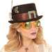 Steampunk stílusú arany szemüveg