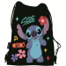 Disney Stitch Black Aloha tornazsák, sportzsák 34x43cm