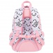 St.Right Grey Panda rózsaszín-szürke pandamintás háromrekeszes iskolatáska, hátizsák 39x27x17cm