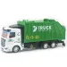 Szemétszállító teherautó hátrahúzós meghajtással, fénnyel és hanggal 1/48