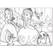 Disney Szófia hercegnő 2 az 1-ben 60db-os maxi puzzle és színező 70x50cm - Lisciani