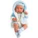 Tino újszülött fiú baba kék ruhában 43cm-es - Llorens