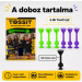 Tossit Starter Pack lila-zöld szilikon tapadókorongos darts társasjáték