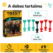 Tossit Starter Pack piros-türkiz szilikon tapadókorongos darts társasjáték