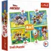 Mickey egér és a barátai 4 az 1-ben puzzle - Trefl