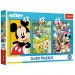 Disney: Mickey egér csapata 3x80db-os puzzle - Trefl