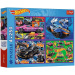 Hot Wheels versenyautók 4x250db-os puzzle - Trefl